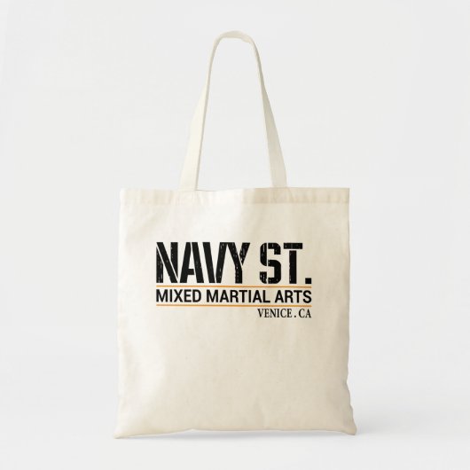 Tote Bag Marine St. Conception Vintage, rue Navy (Devant)