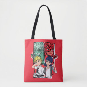 Tote Bag Marinette comique miqueuse & Adrien Véritables Cou