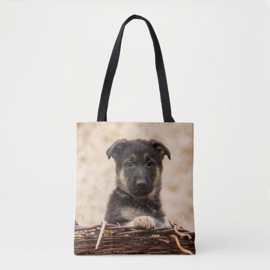 Tote Bag Marionnette allemande en panier (Devant)