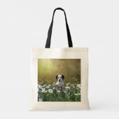 Tote Bag Marionnette dalmate mignonne dans les marguerites (Dos)