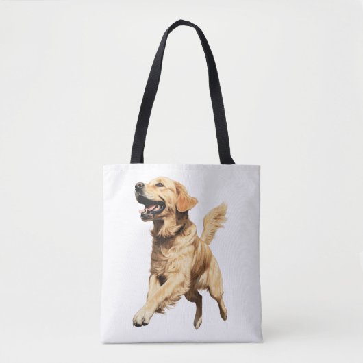 Tote Bag Marionnette Golden Retriever - Animaux de compagni (Devant)