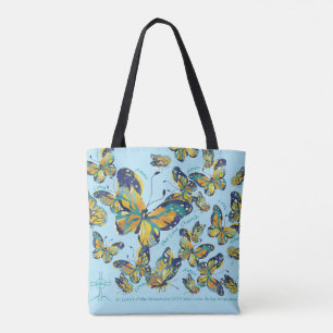Tote Bag Mariposa-Butterfly Fourre-tout AQUA