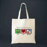 Tote Bag Marketing personnalisé de l'entreprise d'assurance<br><div class="desc">Un joli cadeau de sac fourre-tout d'agent d'assurance sur mesure qui comporte un joli signe de paix,  un coeur et un parapluie protecteur au-dessus d'une maison. Excellent cadeau personnalisable pour vos collègues de compagnie d'assurance dans une société qui fournit l'assurance propriétaire.</div>