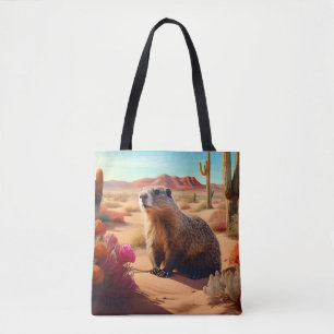 Tote Bag Marmotte du désert
