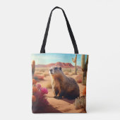 Tote Bag Marmotte du désert (Dos)