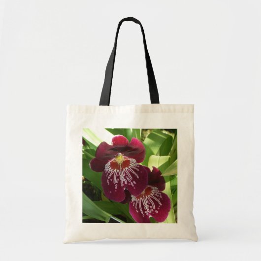 Tote Bag Maroon Orchids II (Devant)