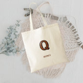 Tote Bag Maroquinerie occidentale initiale Q monogrammée