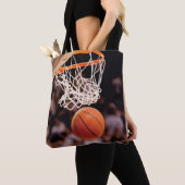 Tote Bag Marquage au basket-ball (De près)
