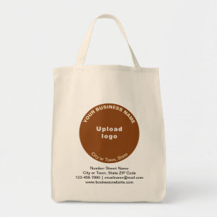Tote Bag Marque commerciale Brown en forme ronde sur l'alim
