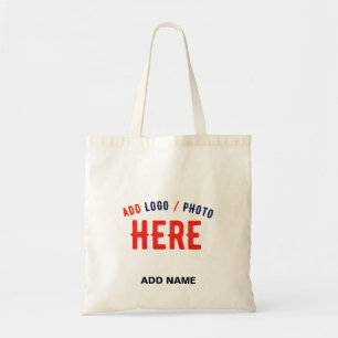 TOTE BAG MARQUE MODERNE MODERNE PERSONNALISABLE BLANCHE VÉR