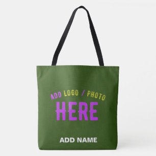 TOTE BAG MARQUE MODERNE MODERNE VERTE DE FORÊT MODERNE VÉRI