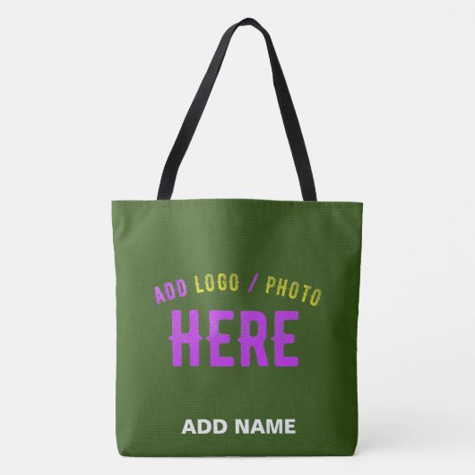 TOTE BAG MARQUE MODERNE MODERNE VERTE DE FORÊT MODERNE VÉRI (Devant)