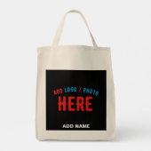 TOTE BAG MARQUE NOIRE VÉRIFIÉE, MODERNE ET PERSONNALISABLE (Dos)