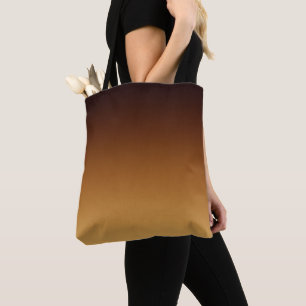 Tote Bag Marron Chocolat Doré Couleurs Chaudes