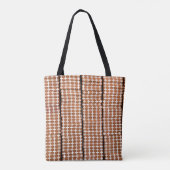 Tote Bag Marron et blanc Rétro (Dos)