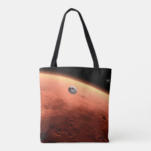 Tote Bag Mars Science Laboratory approchant Mars. (Dos)