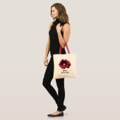 Tote Bag Marsala Burgundy Floral Mère De La Mariée Cute (Devant (modèle))