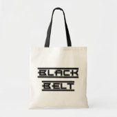 Tote Bag Martial Arts Bold Black Belt (Devant)