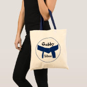 Tote Bag Martial Arts Dark Blue Belt (Devant (produit))