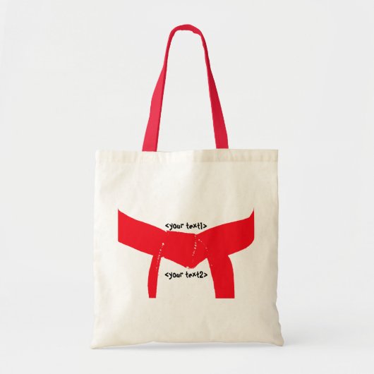 Tote Bag Martial Arts Red Belt (Devant)