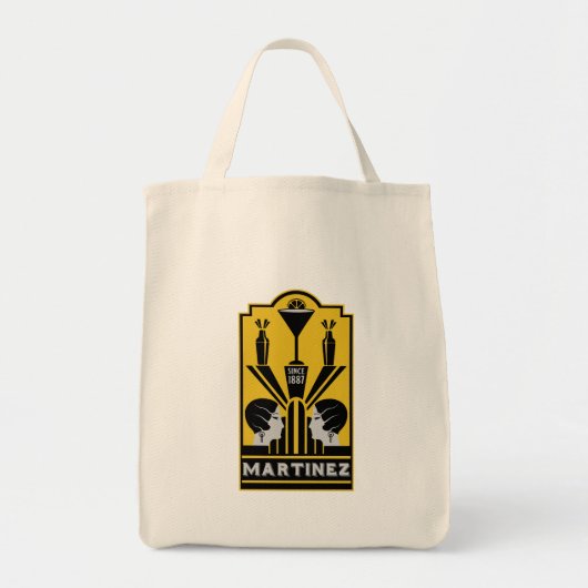 Tote Bag Martinez Cocktail Art Deco (Devant)