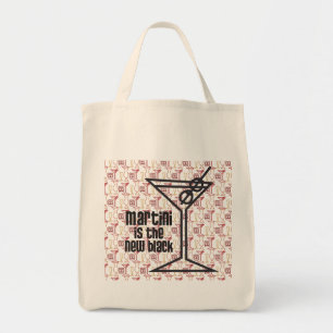 Tote Bag Martini est le nouveau noir (avec le backgroung)