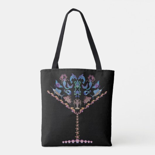 Tote Bag Martini marin (Dos)
