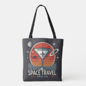 Tote Bag Martini Space Travel 1957 Space Age Logo (Dos)