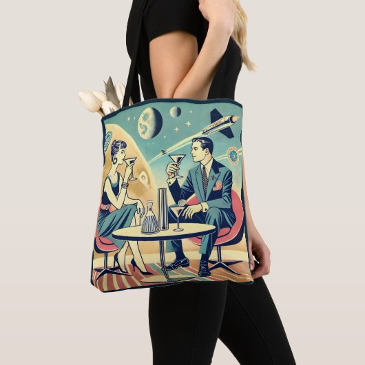 Tote Bag Martini Space Travel Affiches de l'équipage de con (De près)