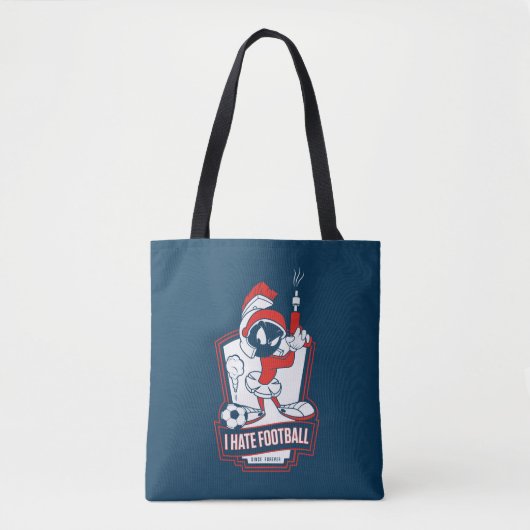 Tote Bag MARVIN THE MARTIAN™ "I Hate Football" Graphic (Devant)