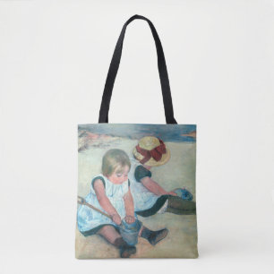 Tote Bag Mary Cassatt - Enfants jouant sur la plage