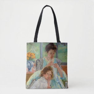 Tote Bag Mary Cassatt - Jeune mère coudre