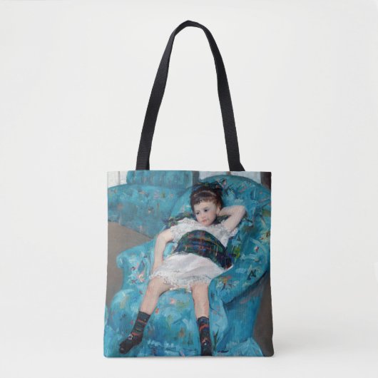 Tote Bag Mary Cassatt - Petite fille dans un fauteuil bleu (Devant)