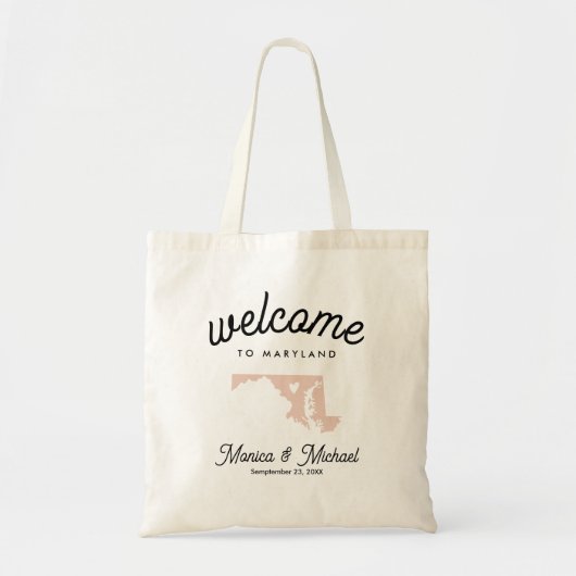 Tote Bag MARYLAND State Destination Mariage N'IMPORTE QUELL (Devant)