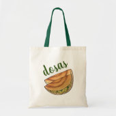 Tote Bag Masala Dosas Cuisine indienne du Sud Cuisine Potat (Devant)