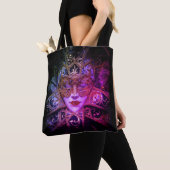 Tote Bag Mascarade masque victorien élégant gothique (De près)