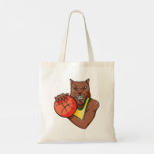 Tote Bag Mascotte de basket-ball sauvage Fierce (Dos)