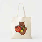 Tote Bag Mascotte de basket-ball sauvage Fierce (Devant)