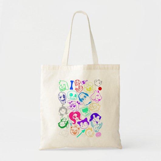Tote Bag Mashup de doodle sous-jacent (Devant)