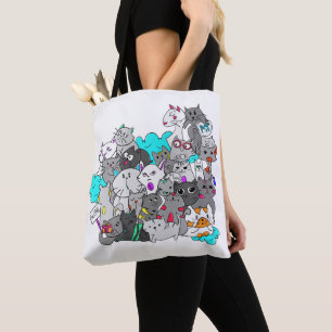 Tote Bag Mashup Kitten