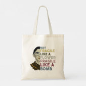 Tote Bag Mashup RBG/Frida Kahlo - Fragile Comme Une Bombe (Dos)