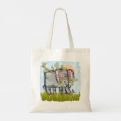 Tote Bag Masquage des éléphants (Dos)
