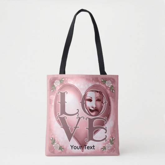 Tote Bag Masque d'acteur AMOUR (Devant)