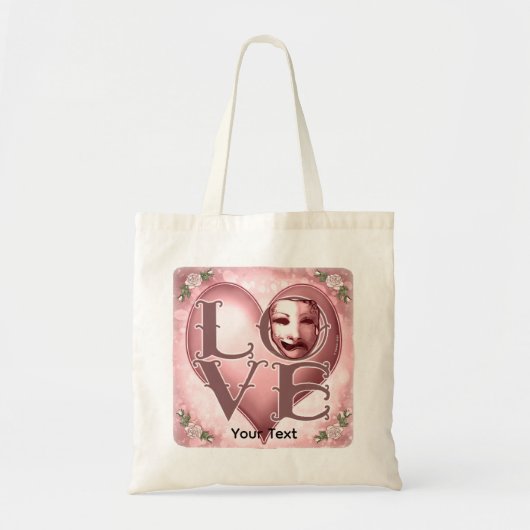 Tote Bag Masque d'acteur LOVE (Devant)