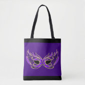Tote Bag Masque de Mascarade Violet (Devant)