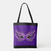 Tote Bag Masque de Mascarade Violet (Dos)