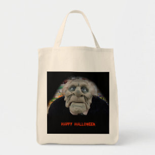 Tote Bag Masque de vieil homme en Arrière - plan noir