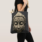 Tote Bag Masque Inspiré du Bouddhisme (De près)