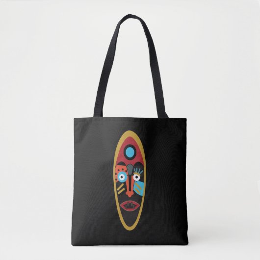 Tote Bag Masque moderne abstrait (Devant)