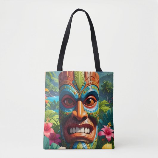 Tote Bag Masque Tiki (Devant)